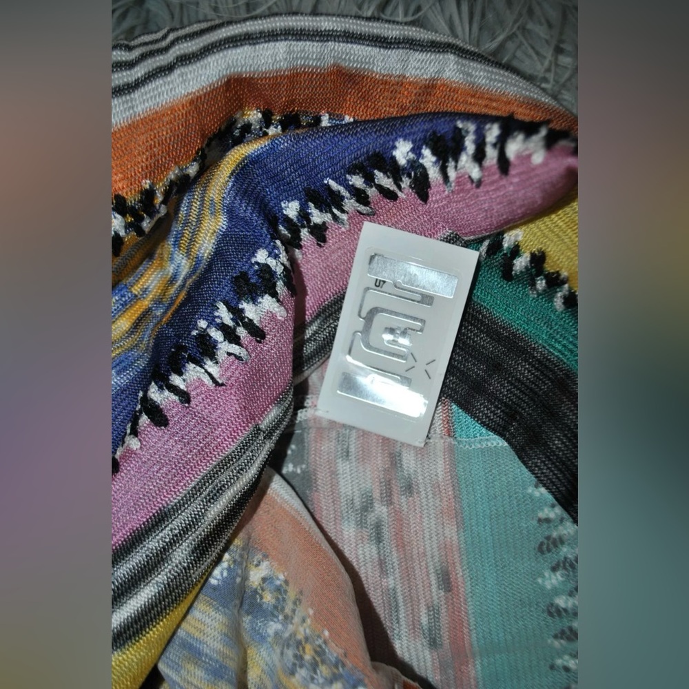 MISSONI Stripe Jacquard Semi Sheer Dress Poolside Cover Up size 40 (US 4) NWOT - Picture 10 of 12